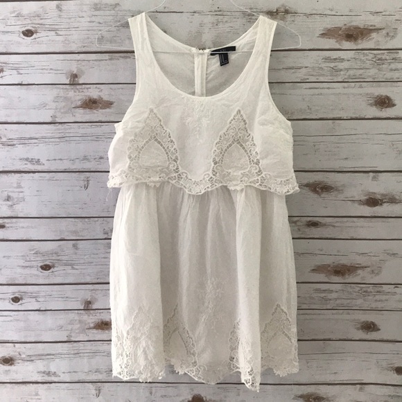 Forever 21 Dresses & Skirts - • Forever 21 White Crochet Dress •